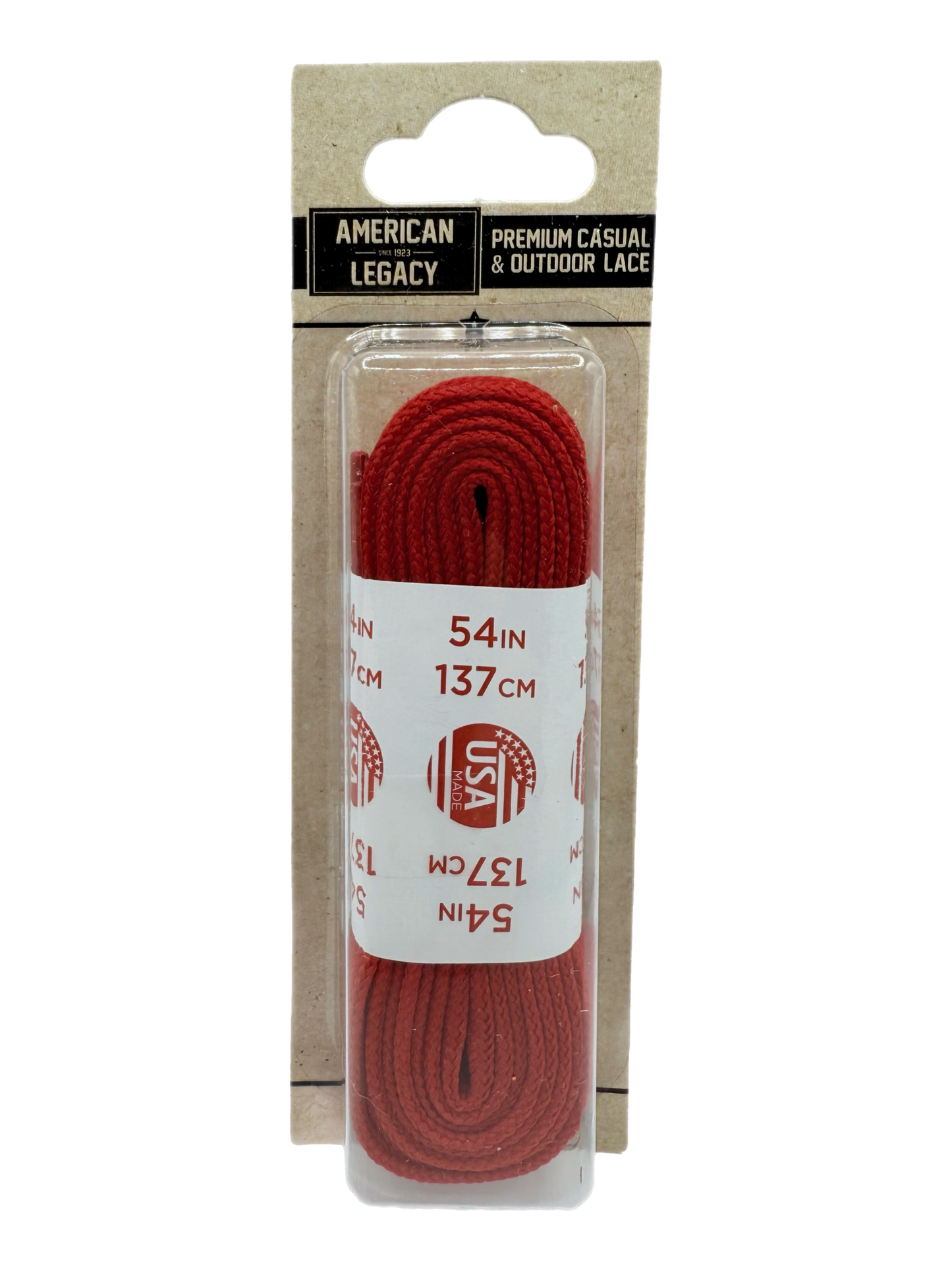 American Legacy® Premium Athletic Flat Tubular Laces | Red
