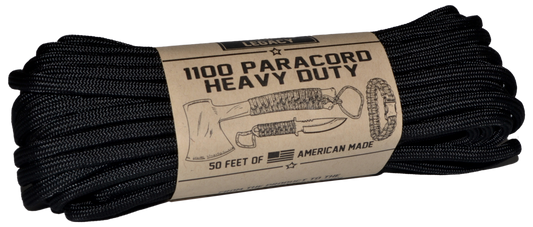 American Legacy ® 1100 Paracord Bundles | Black - 50 ft