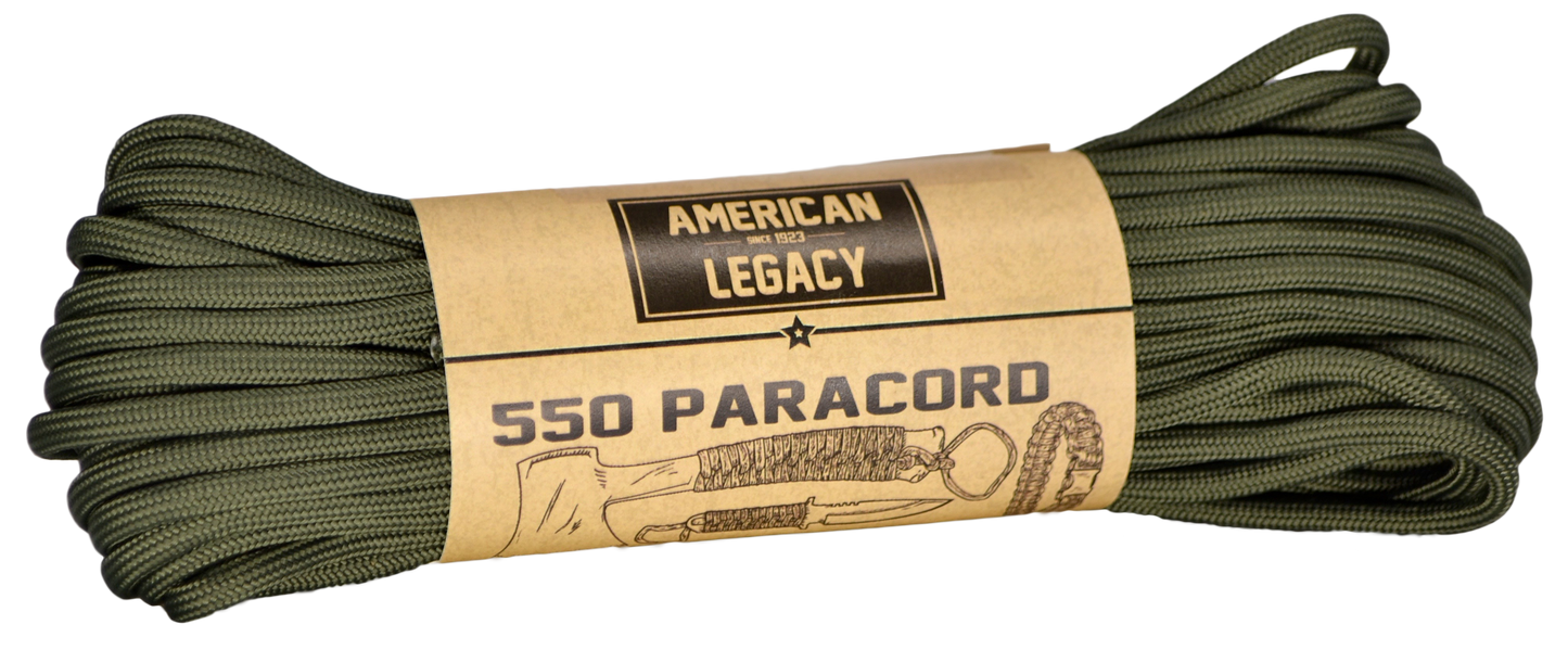 American Legacy ® 550 Paracord Bundles | OD Green - 50 ft