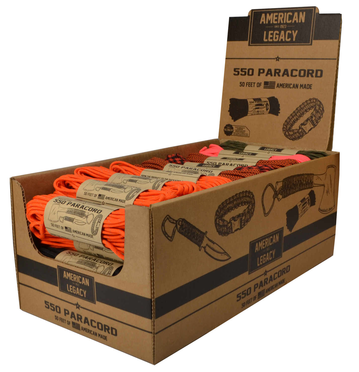 American Legacy ® 550 Paracord | Assorted Bulk Pack