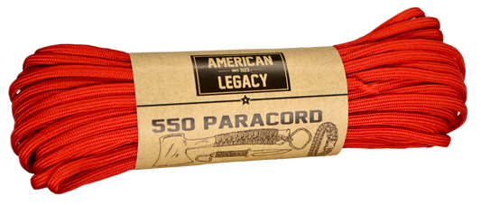 American Legacy ® 550 Paracord Bundles | Red - 50 ft