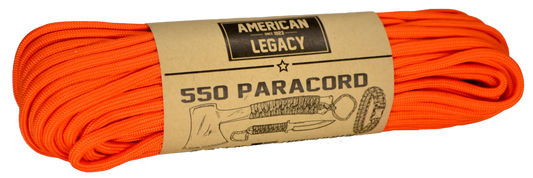 American Legacy ® 550 Paracord Bundles | Safety Orange - 50 ft