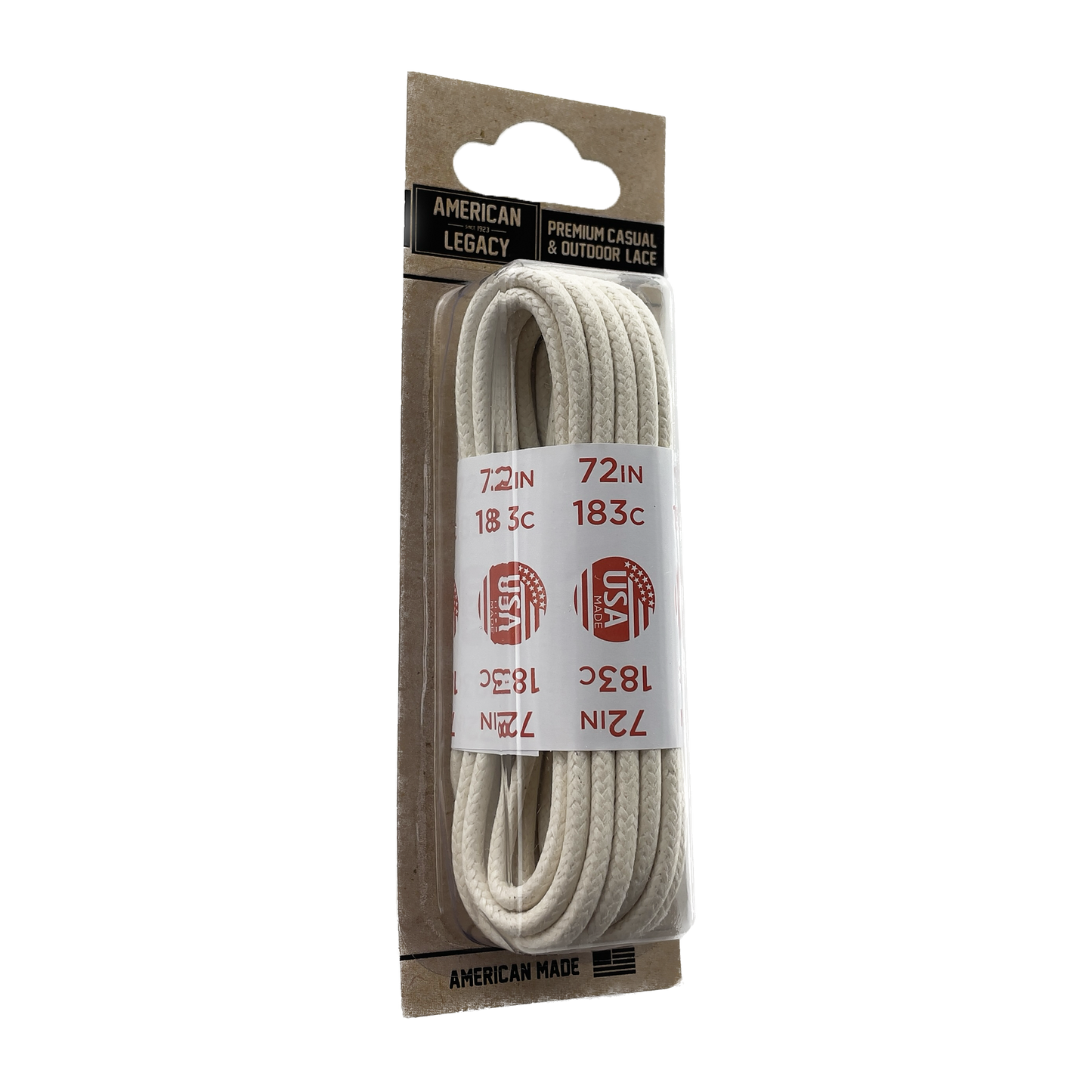 American Legacy ® Premium Glazed Large Round Laces | Natural