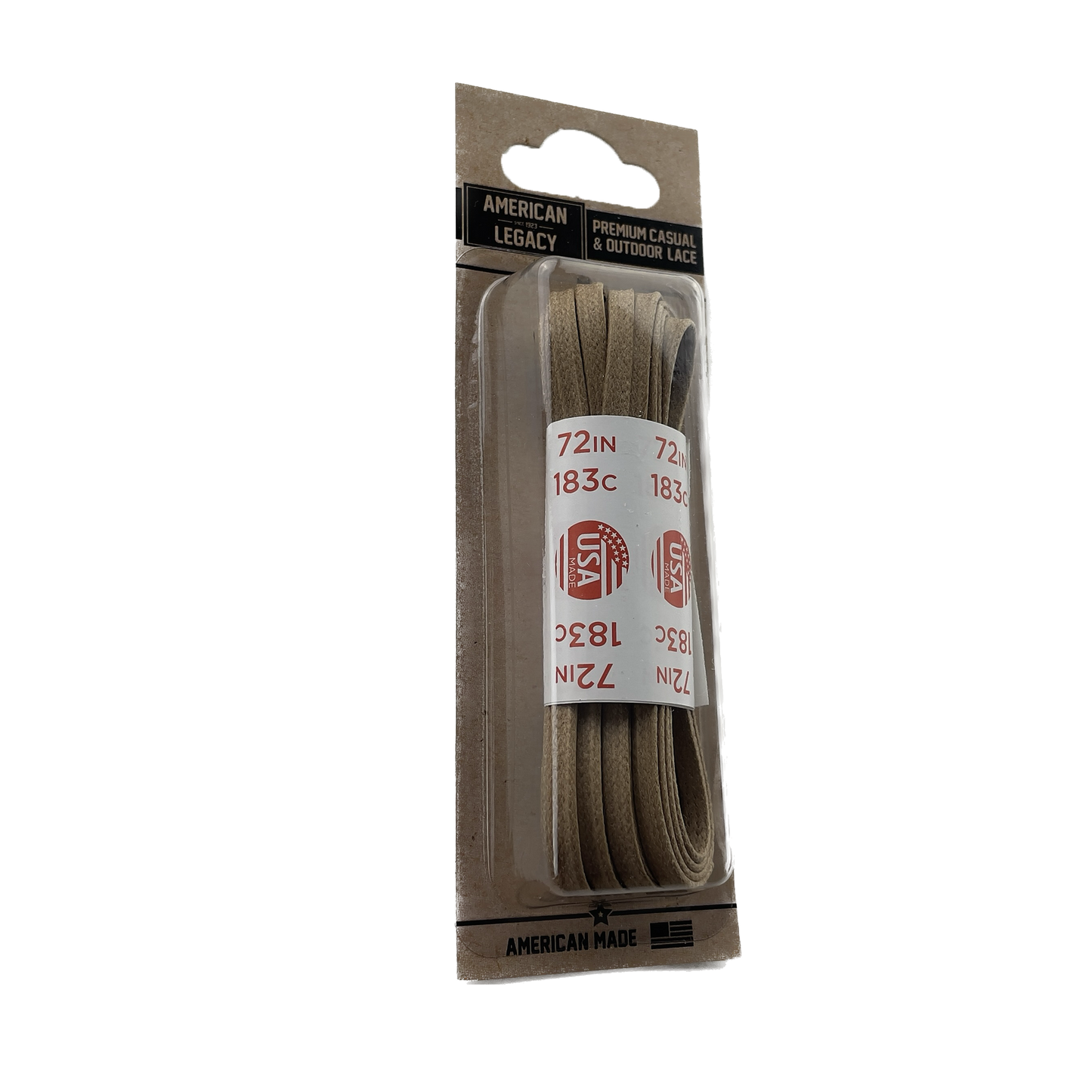 American Legacy ® Premium Glazed Medium Flat Laces | Alabaster