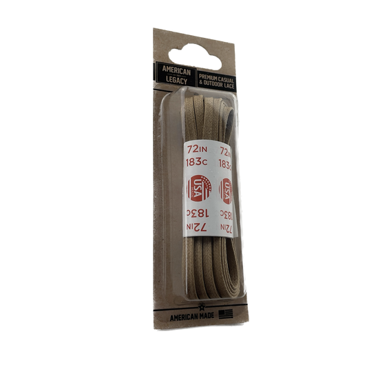 American Legacy ® Premium Glazed Medium Flat Laces | Alabaster