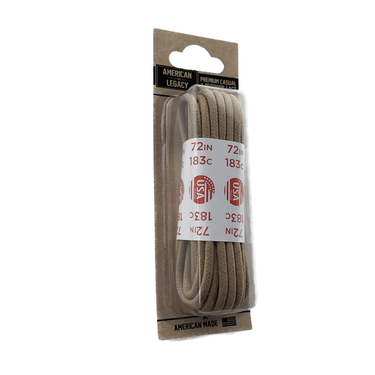 American Legacy ® Premium Glazed Medium Round Laces | Alabaster