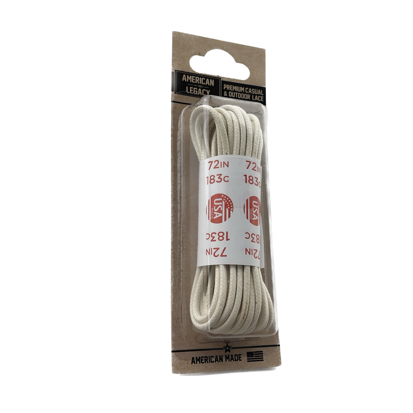 American Legacy ® Premium Glazed Medium Round Laces | Natural