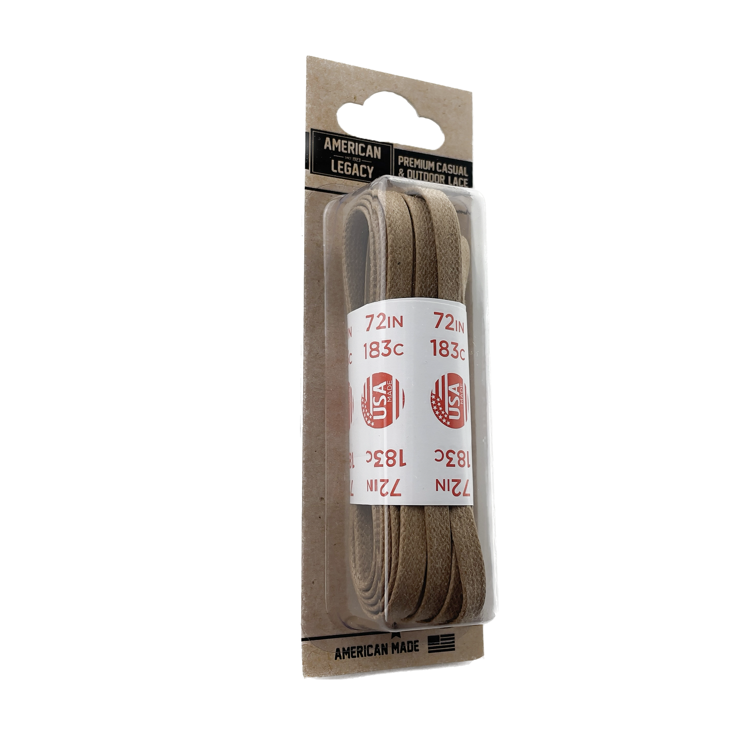 American Legacy ® Premium Glazed Large Flat Laces | Alabaster