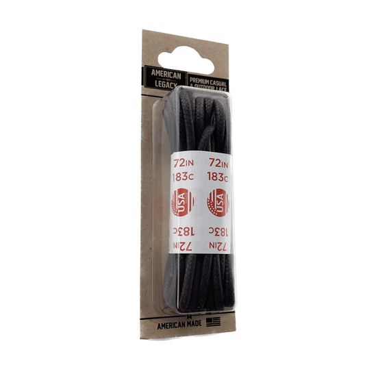 American Legacy ® Premium Glazed Large Round Laces | Dark Brown