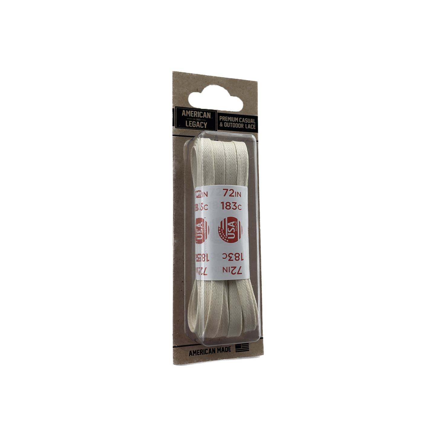 American Legacy ® Premium Glazed Large Flat Laces | Natural