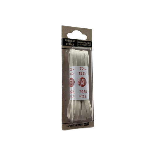 American Legacy ® Premium Glazed Large Flat Laces | Natural