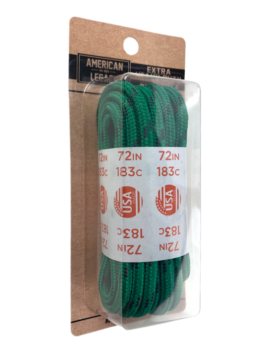 American Legacy ® Extra Heavy Duty Tactical Boot Laces | Kelly Green/Black