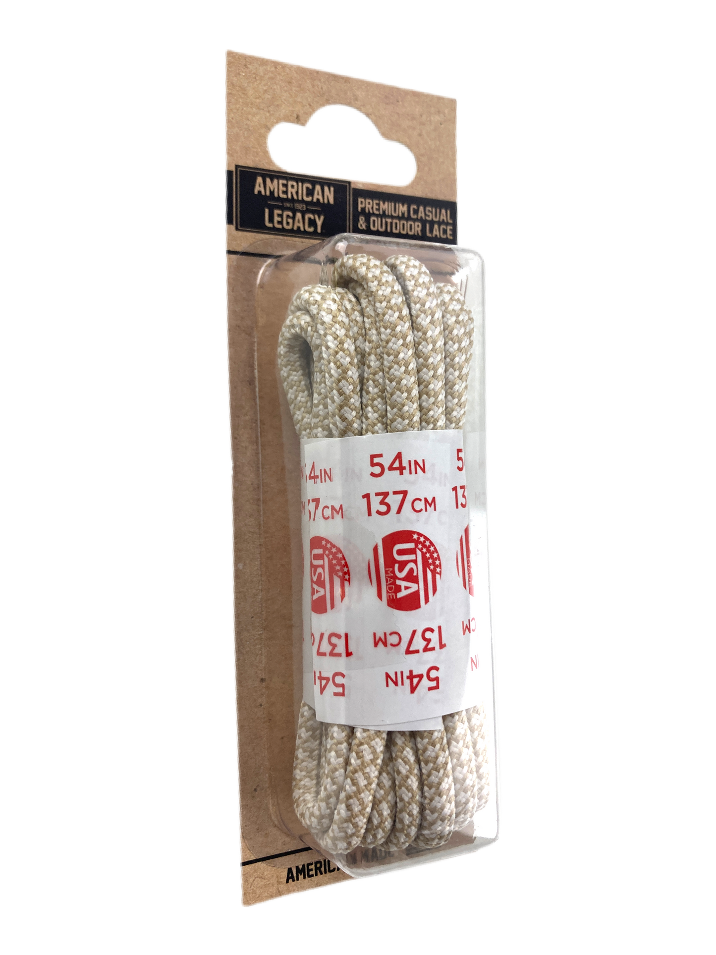 American Legacy ® Premium Rope Laces | Ivory/Sand Honeycomb