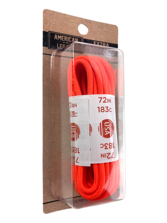 American Legacy ® Extra Heavy Duty 550 Paracord Laces | Safety Orange