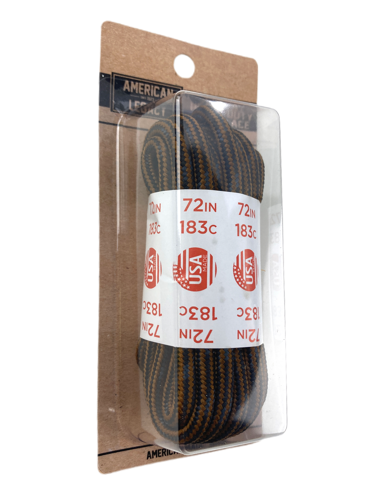 American Legacy ® Premium Boot Laces | Black/Brown