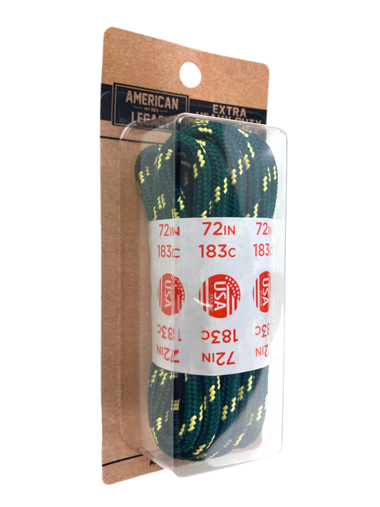 American Legacy ® Extra Heavy Duty Tactical Boot Laces | Hunter Green/Natural