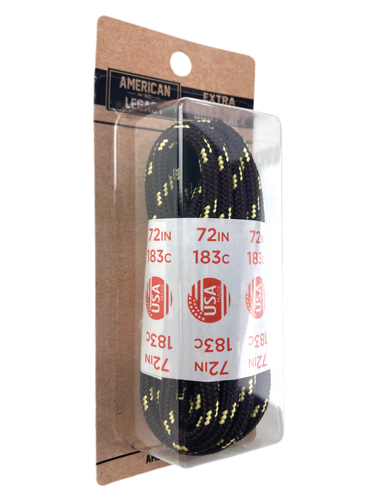 American Legacy ® Extra Heavy Duty Tactical Boot Laces | Black/Natural