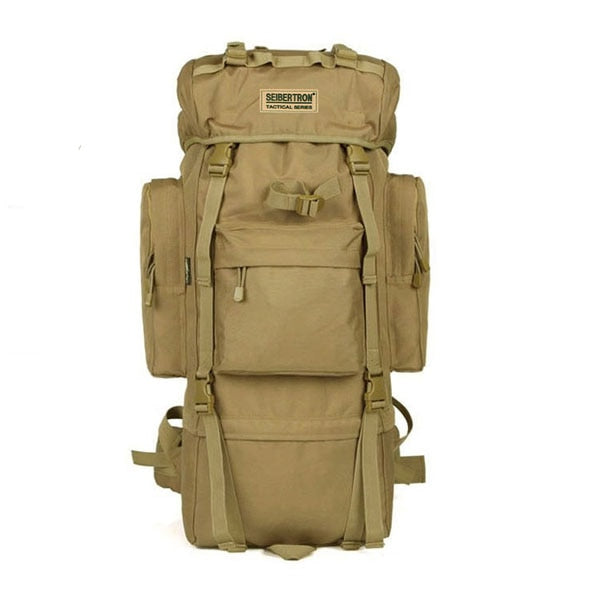 AL | Army 65L Mountaineering Bag | Waterproof Large Capacity Men Military Tactical Backpack