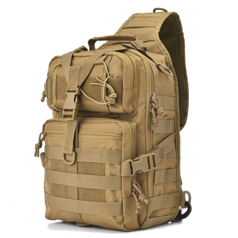 AL | Tactical Sling Bag Military Rover Shoulder Sling | Molle Assault Range Bag EDC Bag Day Pack with USA Tactical Flag
