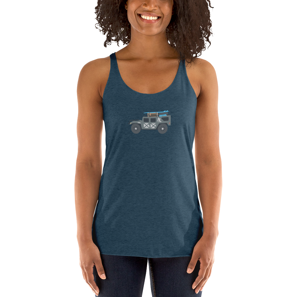 American Legacy ® Winnie The Humvee Surf | Women's Racerback Tank