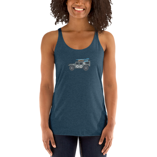 American Legacy ® Winnie The Humvee Surf | Women's Racerback Tank