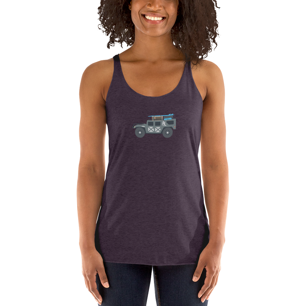 American Legacy ® Winnie The Humvee Surf | Women's Racerback Tank