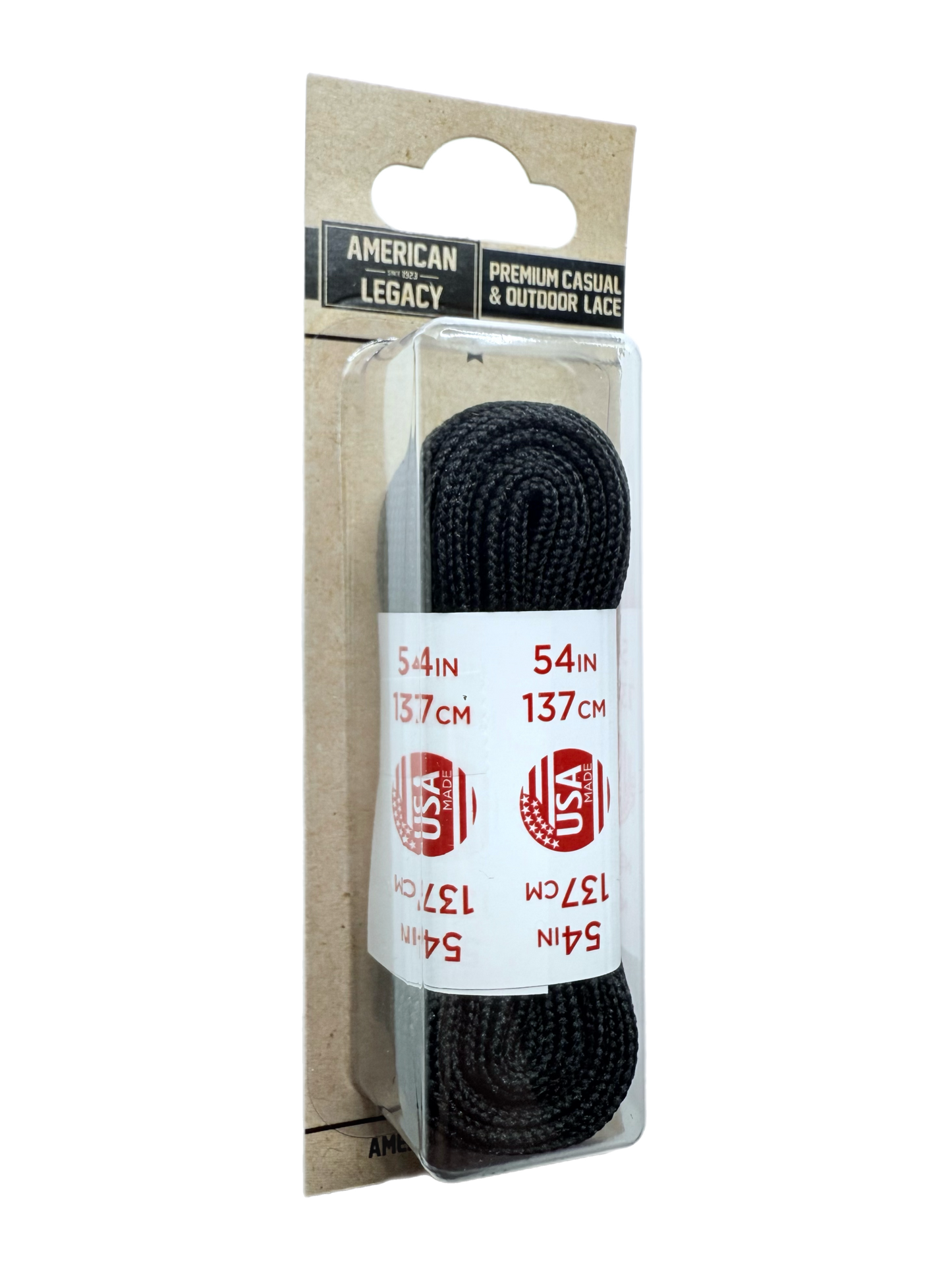 American Legacy® Premium Athletic Flat Tubular Laces | Black