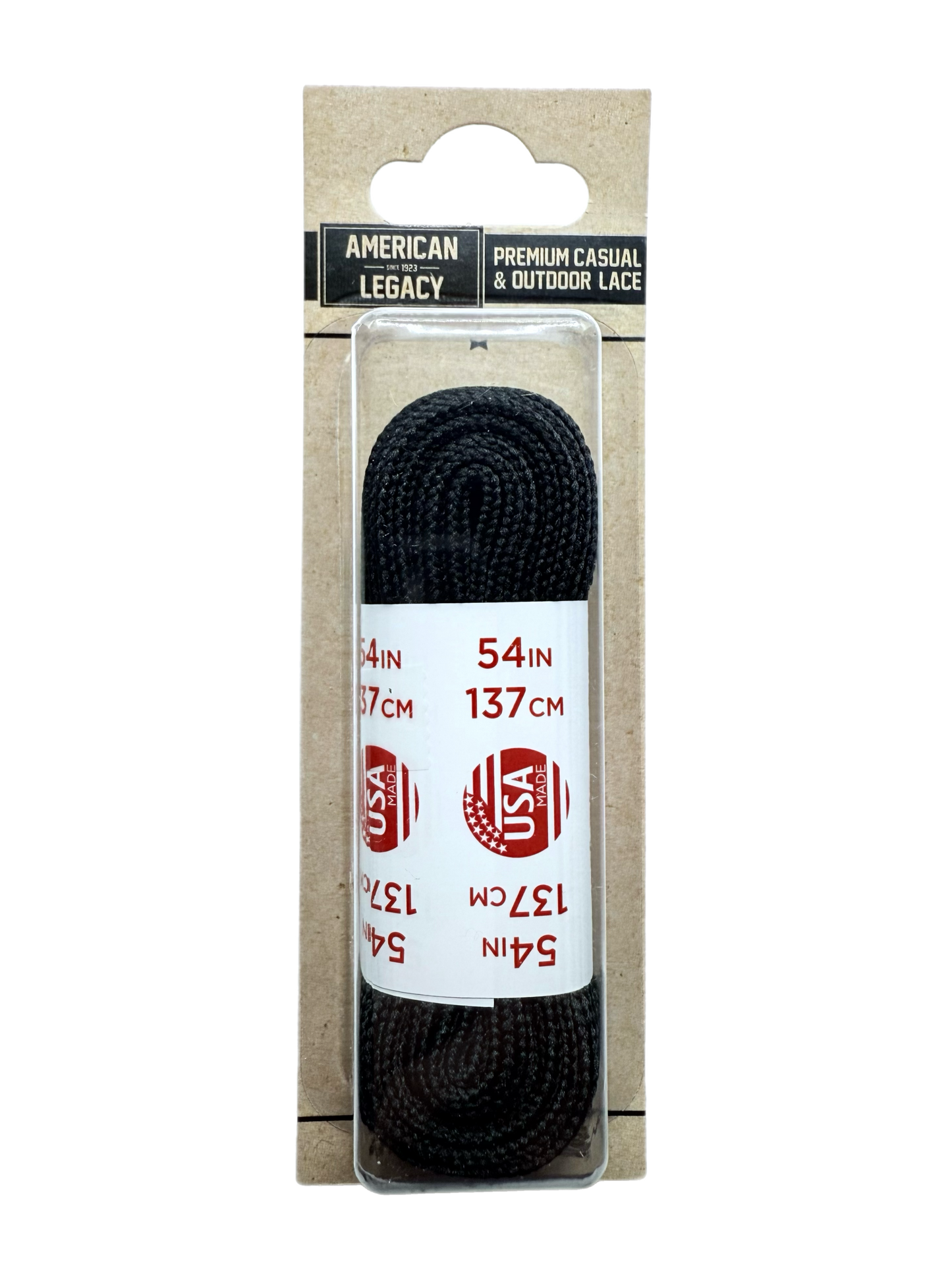 American Legacy® Premium Athletic Flat Tubular Laces | Black