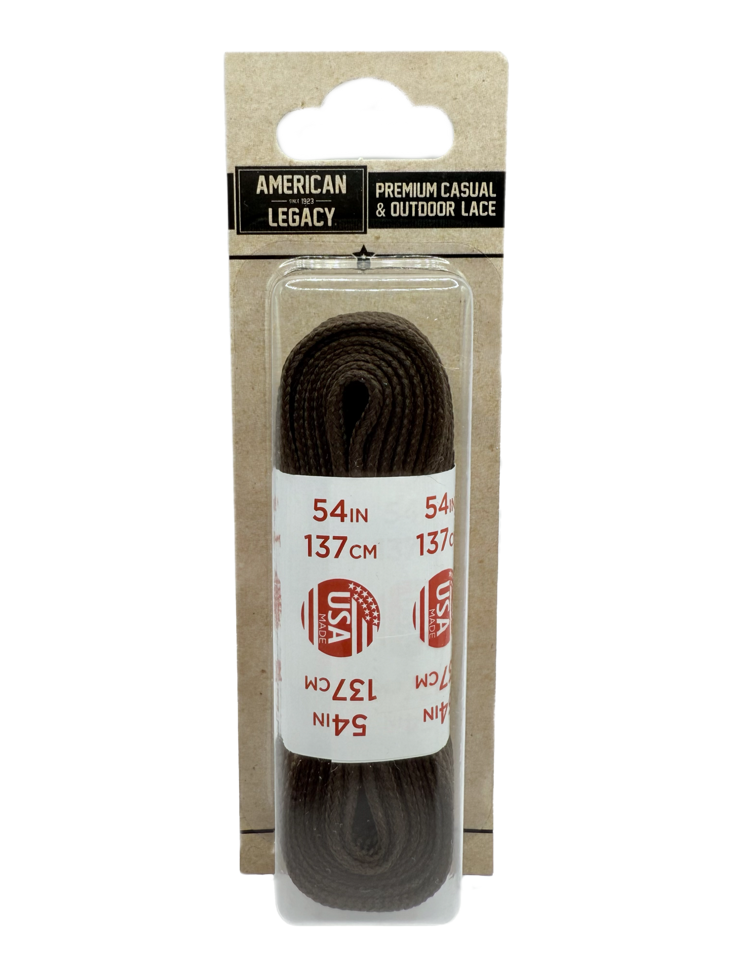 American Legacy® Premium Athletic Flat Tubular Laces | Brown