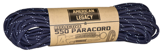 American Legacy ® Reflexall ® 550 Paracord Bundles | Navy Reflective - 50 ft