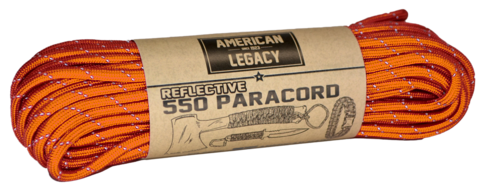 American Legacy ® Reflexall ® 550 Paracord Bundles | Safety Orange Reflective - 50 ft