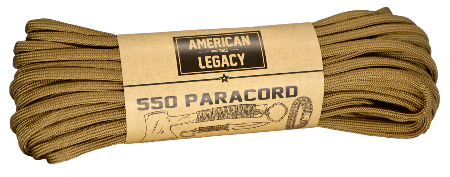 American Legacy ® 550 Paracord Bundles | Coyote - 50 ft