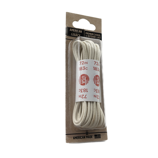 American Legacy ® Premium Glazed Medium Round Laces | Natural