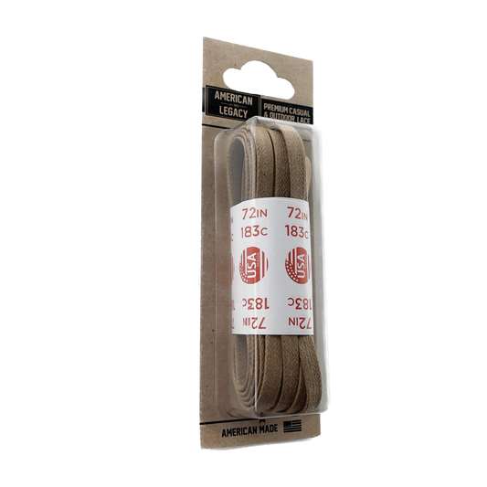 American Legacy ® Premium Glazed Large Flat Laces | Alabaster