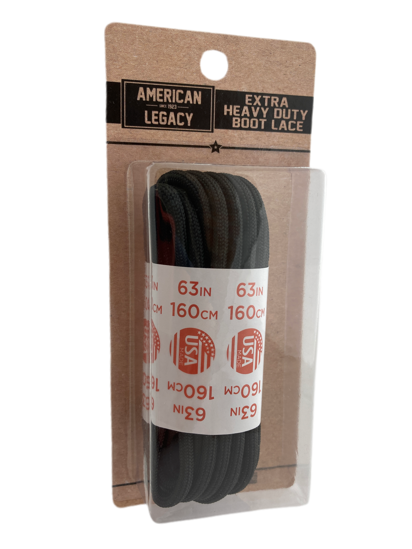 American Legacy ® Extra Heavy Duty 550 Paracord Laces | Black