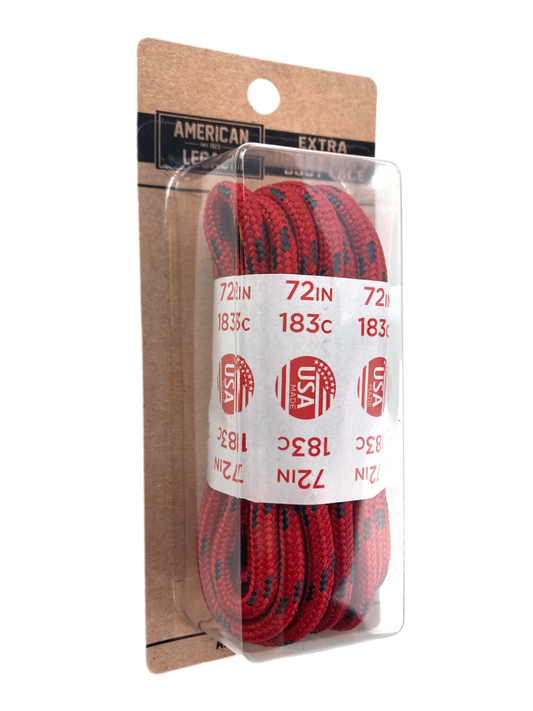 American Legacy ® Extra Heavy Duty Tactical Boot  Laces | Red/Black