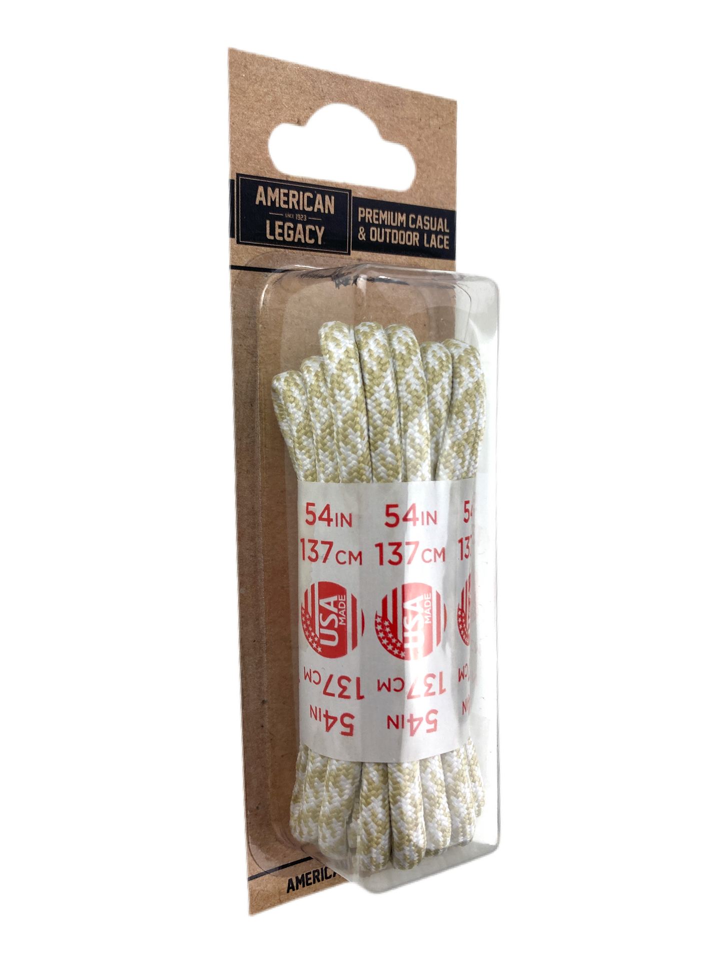American Legacy ® Premium Rope Laces | Vegas Gold/White Houndstooth