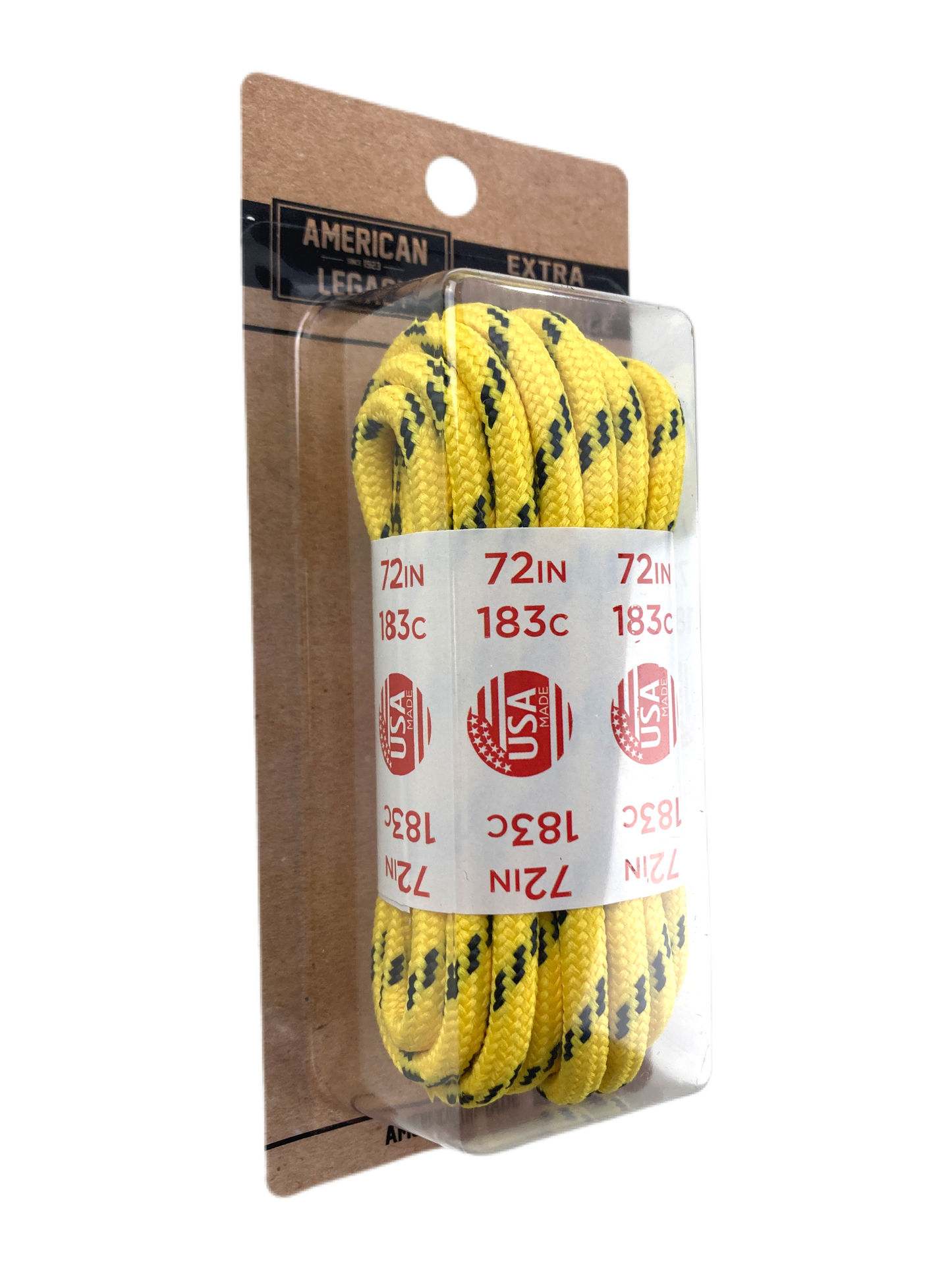 American Legacy ® Extra Heavy Duty Tactical Boot Laces | Canary Yellow/Black