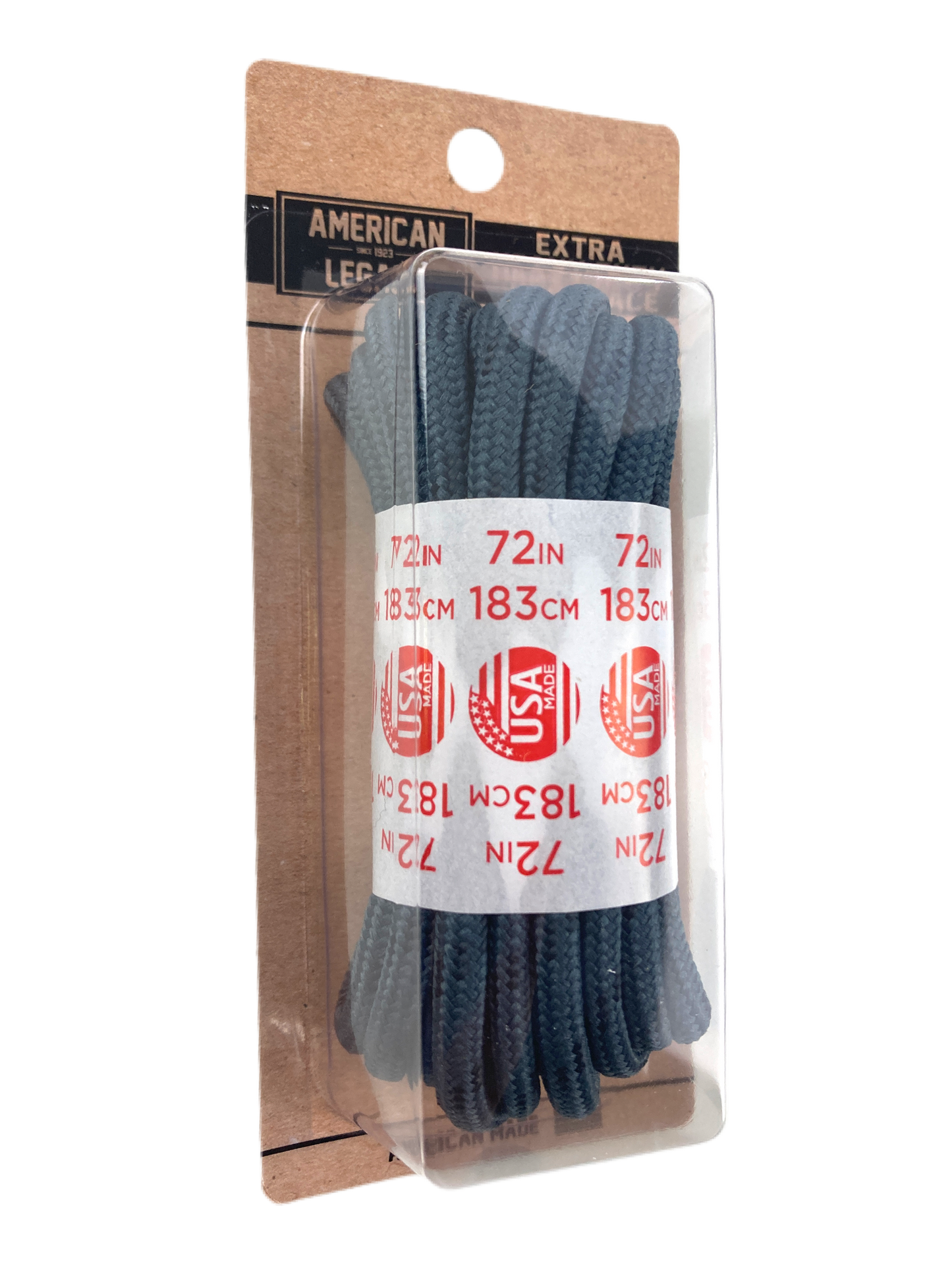 American Legacy ® Extra Heavy Duty Tactical Boot Laces | Bankers Grey/Black