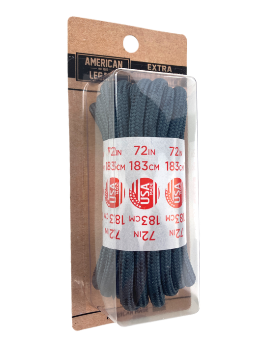 American Legacy ® Extra Heavy Duty Tactical Boot Laces | Bankers Grey/Black