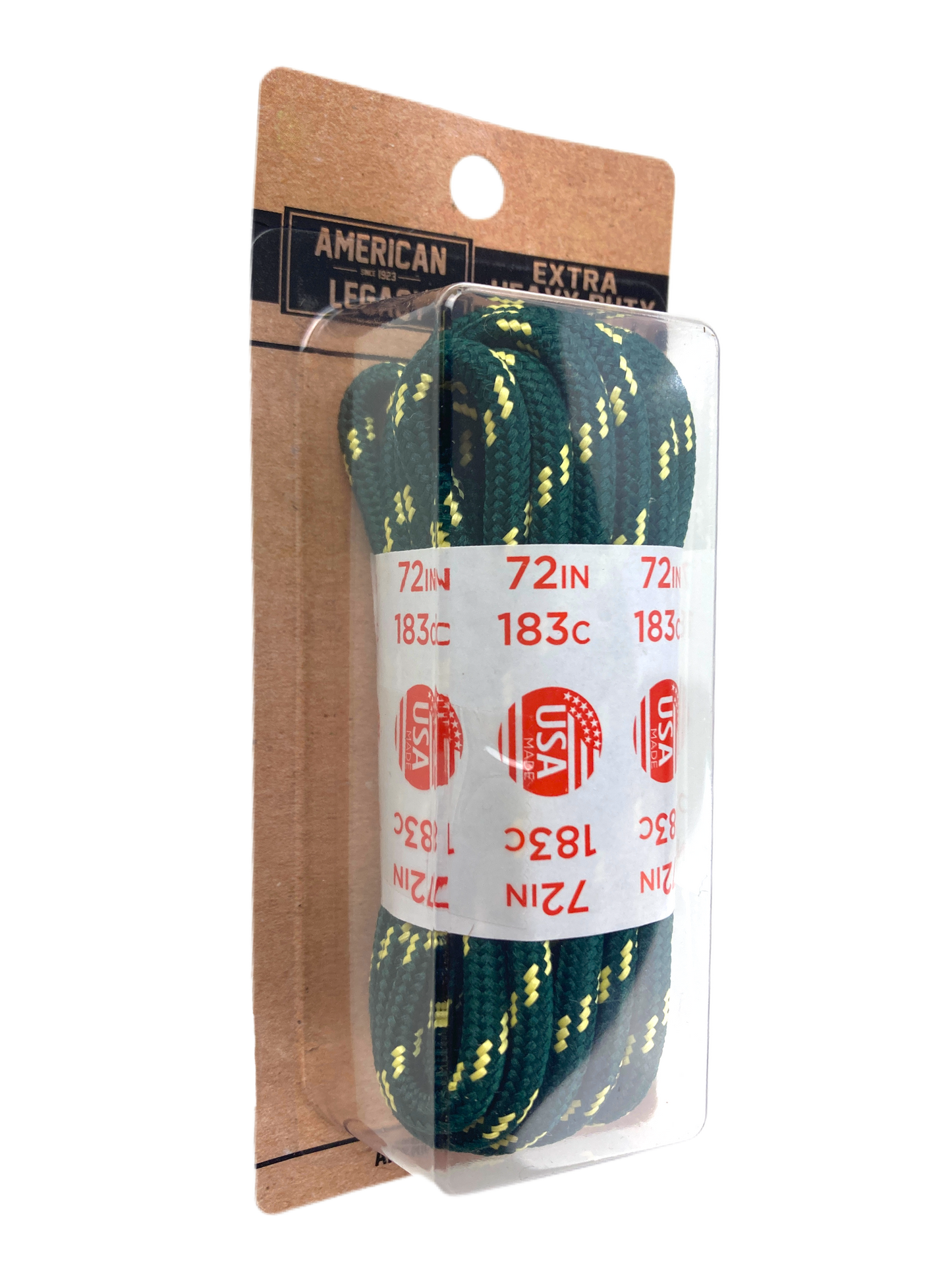 American Legacy ® Extra Heavy Duty Tactical Boot Laces | Hunter Green/Natural