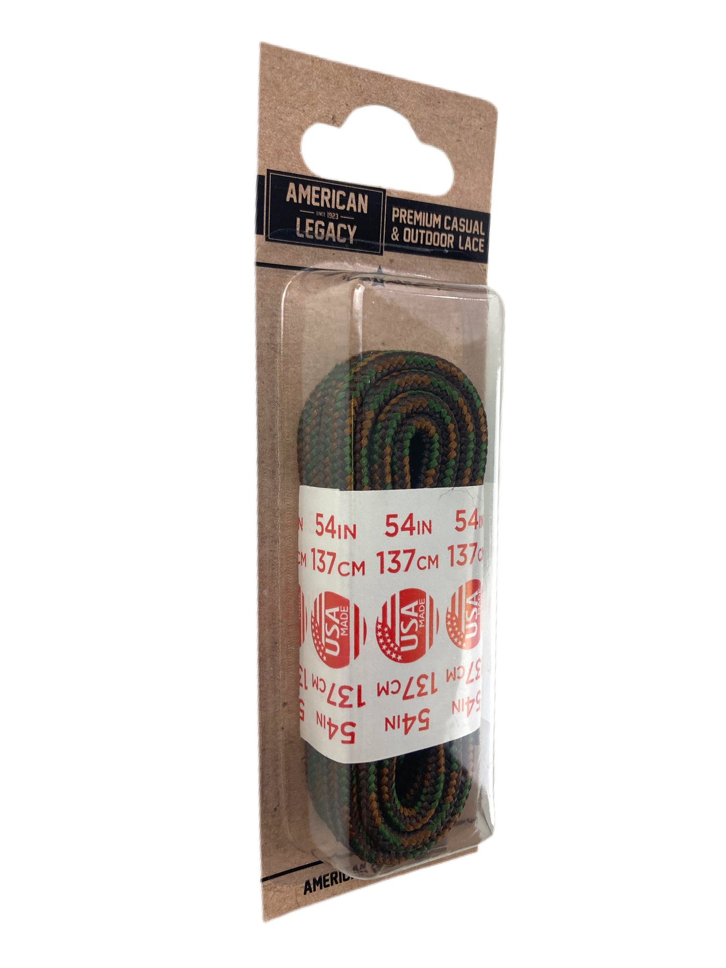 American Legacy ® Premium Boot Laces | Brown/Moss