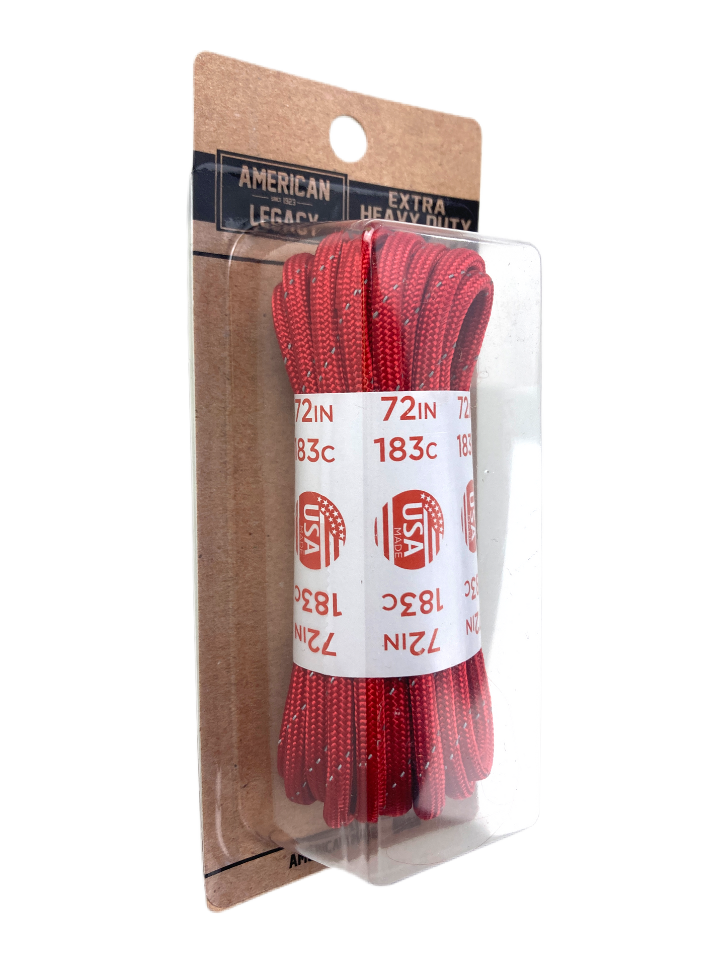 American Legacy ® Reflexall ® Extra Heavy Duty 550 Paracord Laces | Red Reflective