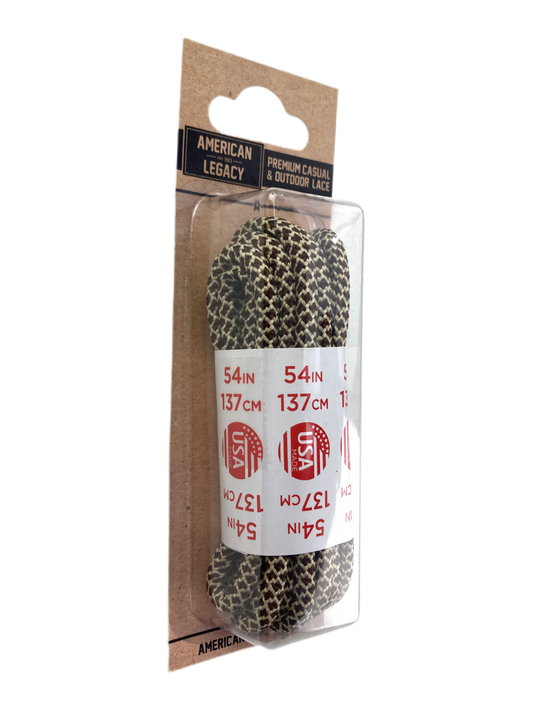 American Legacy ® Premium Rope Laces | Chocolate/Vegas Gold Honeycomb