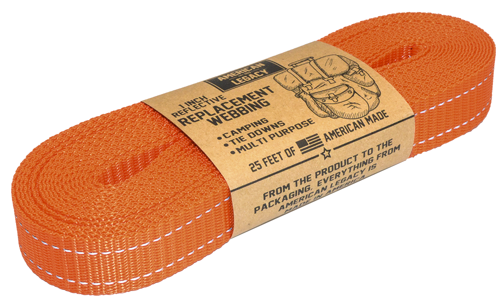 American Legacy ® Reflexall ® 1" Replacement Webbing | Reflective - 25 ft [PREORDER]