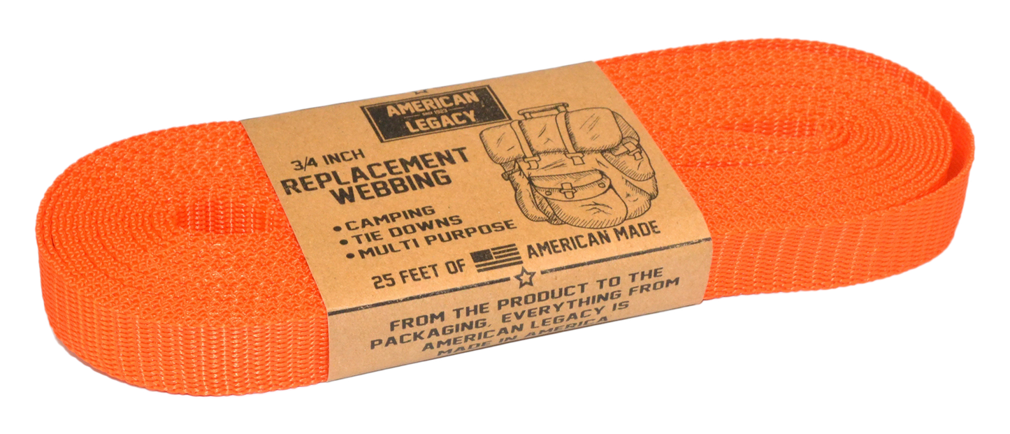 American Legacy ® 3/4" Replacement Webbing | 25 ft [PREORDER]
