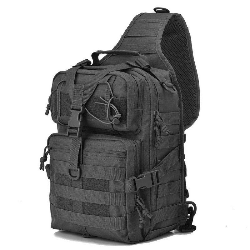 AL | Tactical Sling Bag Military Rover Shoulder Sling | Molle Assault Range Bag EDC Bag Day Pack with USA Tactical Flag